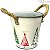 Balde Decorado de Natal - Branco Ref. 2507 - Imagem 1