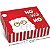 Caixa de Natal Retangular para Presente - Ho Ho Ho P - 10 unid. Ref. 13003069 - Imagem 1