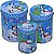 Caixa de Natal Metal Redonda Ref. 03040 - 3 unid. - Boneco de Neve e Pinguins - Imagem 1