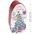 Caixa de Natal em Metal Oval 10x4cm - Ref. 3179 - Estampas Diversas - Imagem 2