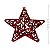 Enfeite Estrela com Glitter vermelho 2 Unid. Ref. HR24-338 - Imagem 2
