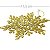 Enfeite de Natal Floco de Neve Dourado 3unid. - Ref. HR24-74 - Imagem 2