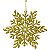 Enfeite de Natal Floco de Neve Dourado 3unid. - Ref. HR24-74 - Imagem 1
