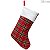 Bota de Natal 39cm - Ref. 22480 - Xadrez Vermelha - Imagem 1