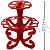 Suporte para Tubete - Vermelho Leitoso - Imagem 1