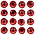 Strass Adesivo ZH-MCGS01 - 209 unidades - Vermelho - Imagem 1