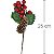 Galho Decorativo - Pinha, Azevinho e Cerejas XY16-160 - Imagem 2