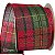 Fita Aramada de Natal 6,3cm x 9m Xadrez Vermelho e Verde - Ref. 8171 - Imagem 1
