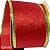 Fita de Veludo Aramada Vermelho Vivo 6,3cm x 9m - Ref. 6089 - Imagem 1