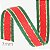 FITA de NATAL SINIMBU 10m ref.9882 7mm cor1 Vermelha Verde Ouro - Imagem 1