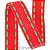 FITA de NATAL SINIMBU 10m ref.1785 10mm cor20 Vermelha com Verde - Imagem 1
