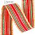 FITA de NATAL SINIMBU 10m ref.1659 16mm cor1 Vermelha Verde Ouro - Imagem 1