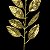 Pick com Folhas Glitter Ouro Ref. 9025 - Imagem 2