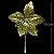 Poinsétia Decorativa com Glitter Dourado Ref. 6174 - Imagem 1