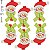 Pregador Mini Natal Ref.1505-91 Cabeça Boneco de Neve - 6 unidades - Imagem 1