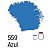 Tinta Acrílica Fosca 37ml - 559 Azul - Imagem 1