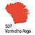 Tinta Acrílica Fosca 37ml - 507 Vermelho Fogo - Imagem 1