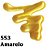 Tinta Relevo Dimensional Metallic 35 ML 553 Amarelo - Imagem 1