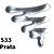 Tinta Relevo Dimensional Metallic 35 ML 533 Prata - Imagem 1
