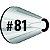 Bico de Confeitar Inox Wilton Pequeno - Especialidades 81 - Imagem 1
