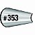 Bico de Confeitar Inox Wilton Pequeno - Babado 353 - Imagem 1