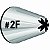 Bico de Confeitar Inox Wilton Médio - Pitanga flor 2F - Imagem 1