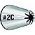 Bico de Confeitar Inox Wilton Médio - Pitanga Flor 2C - Imagem 1