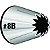Bico de Confeitar Inox Wilton Grande - Pitanga Aberta 8B - Imagem 1