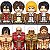 Conjunto com 08 Personagens Attack On Titan - Imagem 1