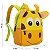 Mochila Infantil Girafa 3D - Aventuras Animais - Imagem 3
