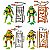 Pack 4 Action Figures TMNT Mutant Mayhem - Original Playmates - Imagem 8