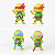 Pack 5 Mini figures Tartarugas Ninjas - Imagem 3