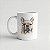 Caneca Buldogue Francês Branca 325ml - Imagem 1