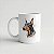 Caneca Doberman Branca 325ml - Imagem 1