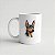 Caneca Pinscher Branca 325ml - Imagem 1