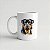 Caneca Rottweiler Branca 325ml - Imagem 1