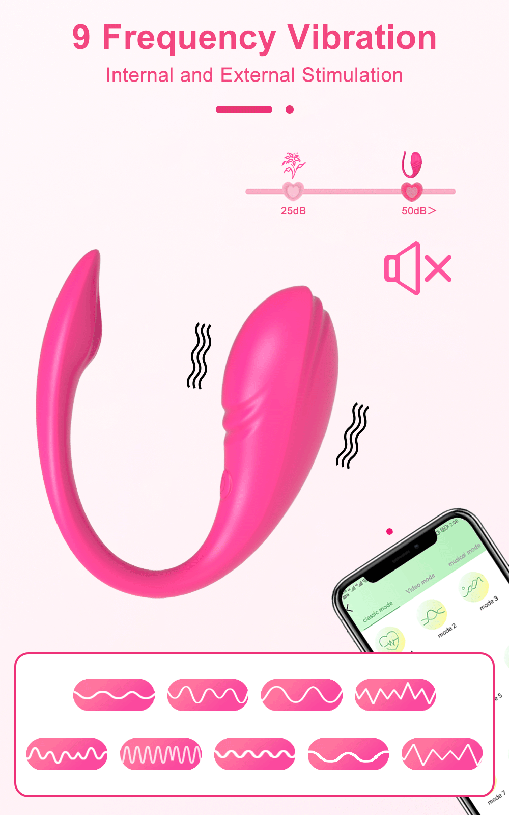 Vibrador de casal em silicone por aplicativo - Imagem 15
