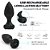 Plug anal vibratório em silicone com controle remoto - Imagem 6