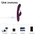 Vibrador ponto G com sugador e tripla estimulação - Imagem 8
