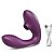 Vibrador de calcinha com formato glande e estimulador clitoriano - Imagem 1