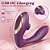 Vibrador de calcinha com formato glande e estimulador clitoriano - Imagem 7