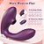 Vibrador de calcinha com formato glande e estimulador clitoriano - Imagem 2
