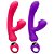 Vibrador em formato glande ponto G com estimulador sugador de clitóris - Imagem 1