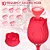 Estimulador clitoriano duplo com sugador em formato de flor e capsula vai e vem ponto G - Imagem 4