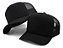 Boné Trucker Liso Redinha Aba Curva Kit 2 Peças Cinza e Preto - Imagem 6