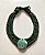 colar verde com resina - Imagem 1