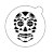 Stencil topo de bolo- Caveira mexicana - Imagem 1