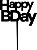 Topo de bolo - Happy Birthday -2 MDF - Várias cores - Imagem 3