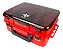 Caixa De Pesca Maleta C/ 05 Estojos Albatroz H574 Dupla Face Cor VERMELHO - Imagem 1
