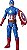 Boneco Marvel Titan Hero Deluxe Capitão America Hasbro E7877 - Imagem 1
